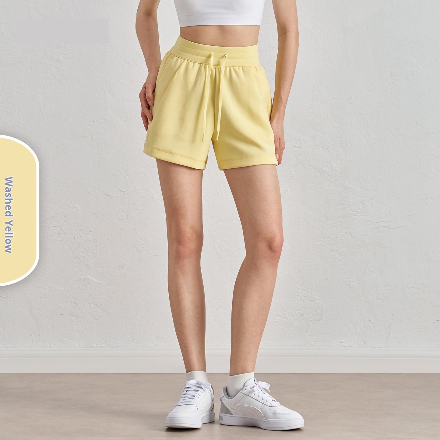 Air Layer Loose And Simple Yoga Shorts