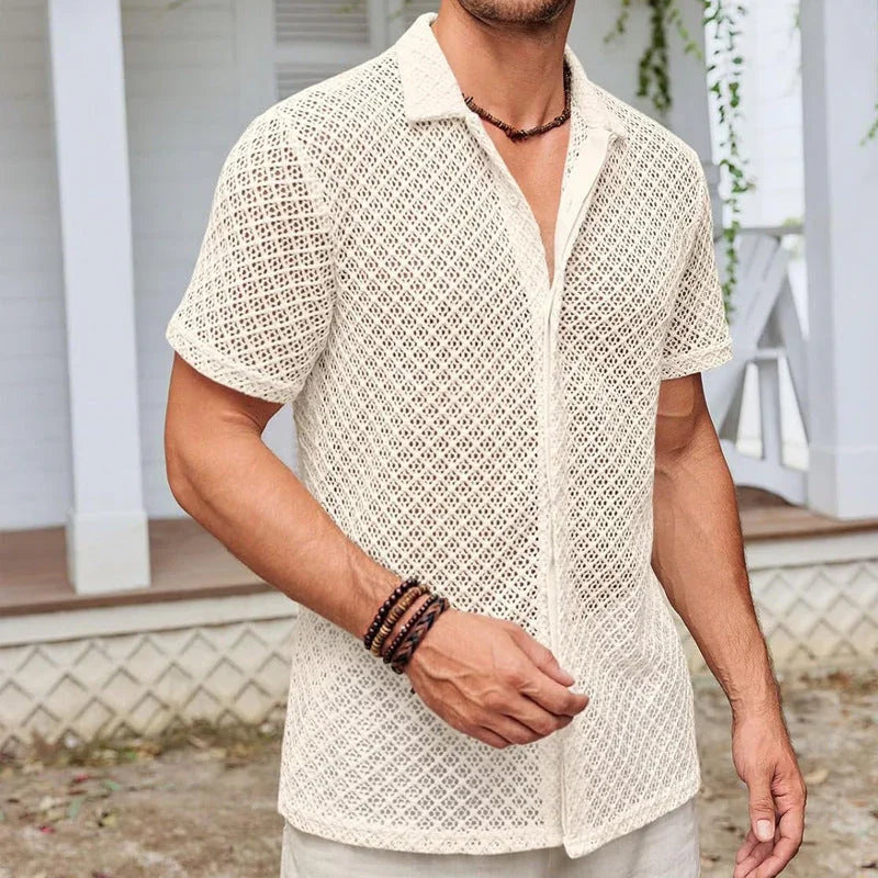 Short Sleeve Lapel Shirt - MBM INTERNATIONAL HOLDING