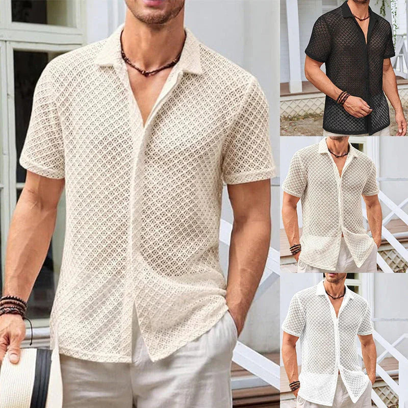 Short Sleeve Lapel Shirt - MBM INTERNATIONAL HOLDING