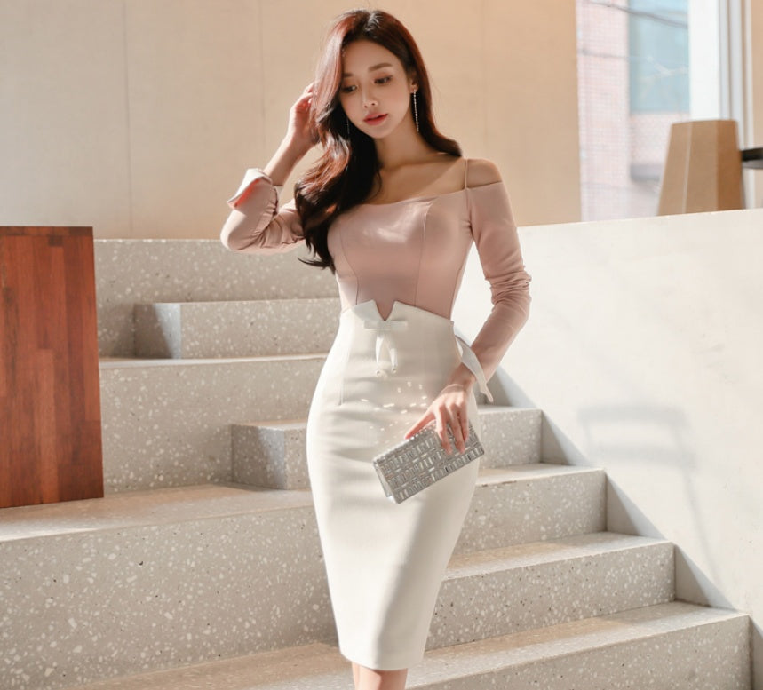 Skirt high waist bag hip wild new body shaping beautiful buttocks sexy stepping big size skirt 977-