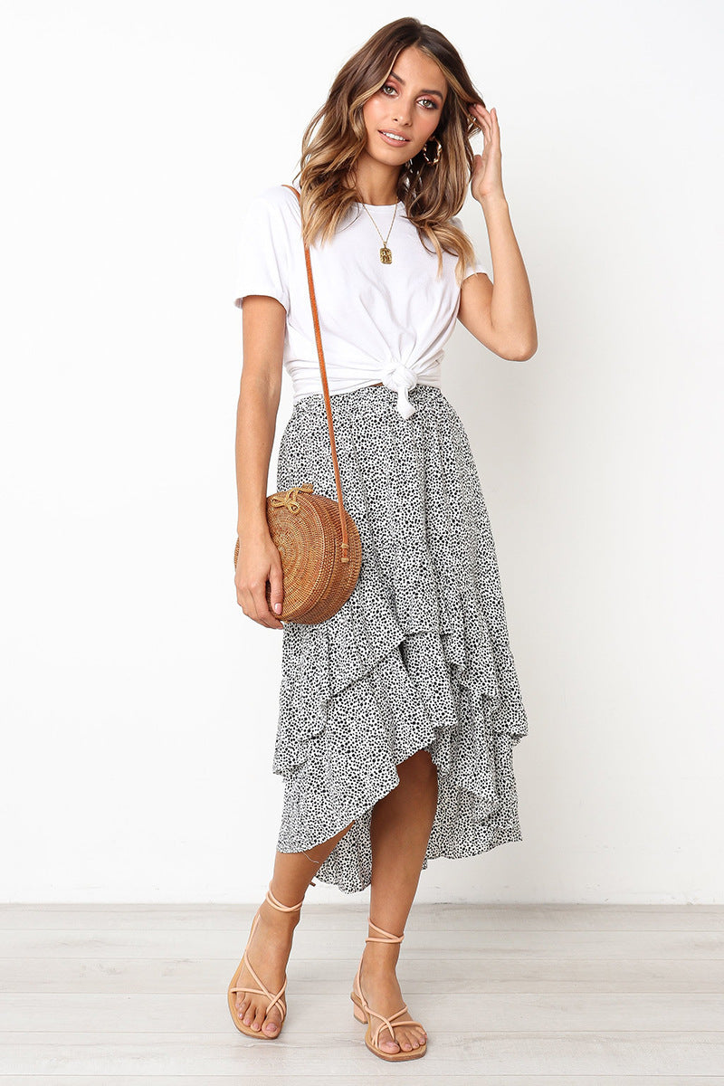 Women's new winter floral skirt
