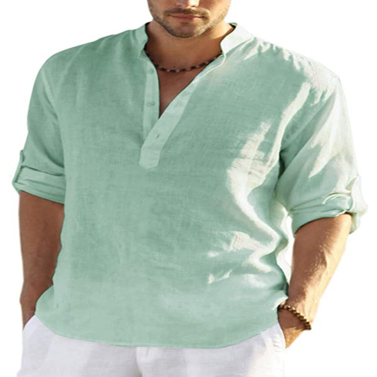 Loose Stand Collar Shirt - MBM INTERNATIONAL HOLDING
