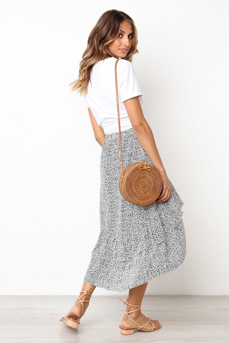 Women's new winter floral skirt