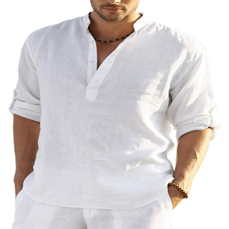 Loose Stand Collar Shirt - MBM INTERNATIONAL HOLDING