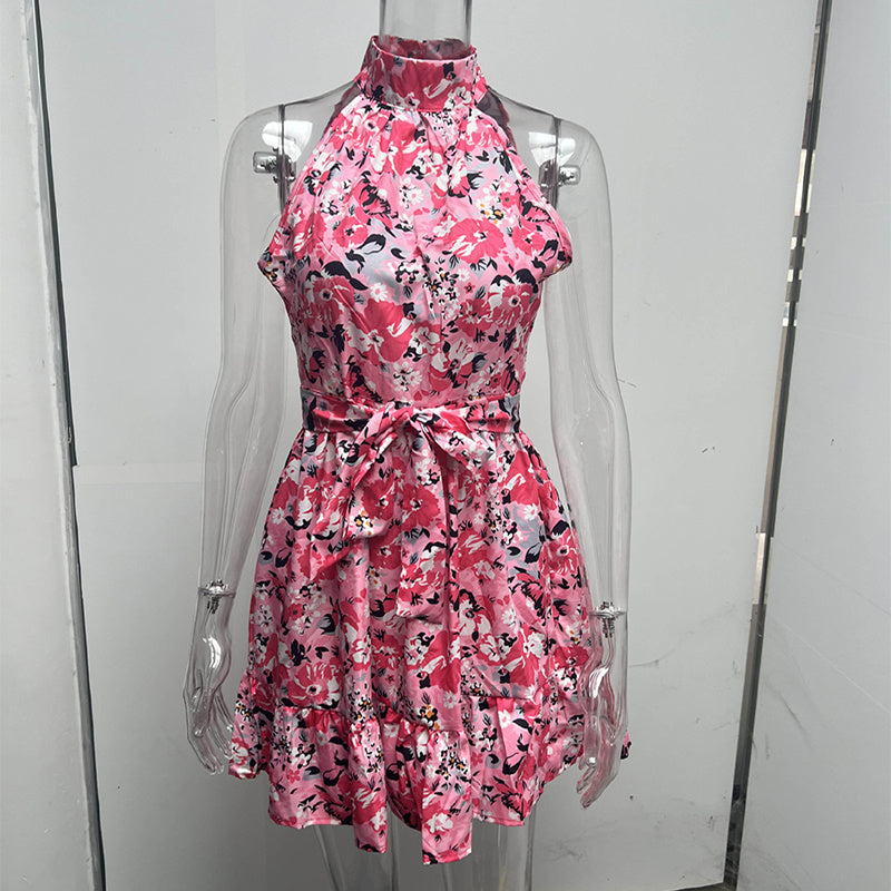 New Flowers Print Halterneck - MBM INTERNATIONAL HOLDING