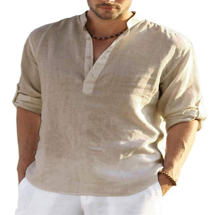 Loose Stand Collar Shirt - MBM INTERNATIONAL HOLDING