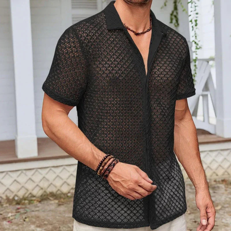Short Sleeve Lapel Shirt - MBM INTERNATIONAL HOLDING
