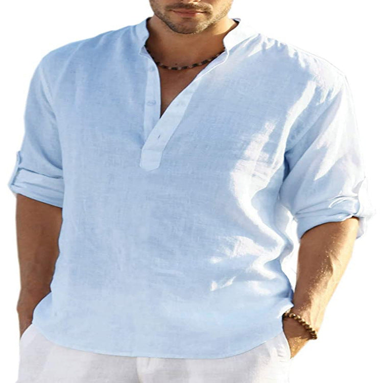 Loose Stand Collar Shirt - MBM INTERNATIONAL HOLDING