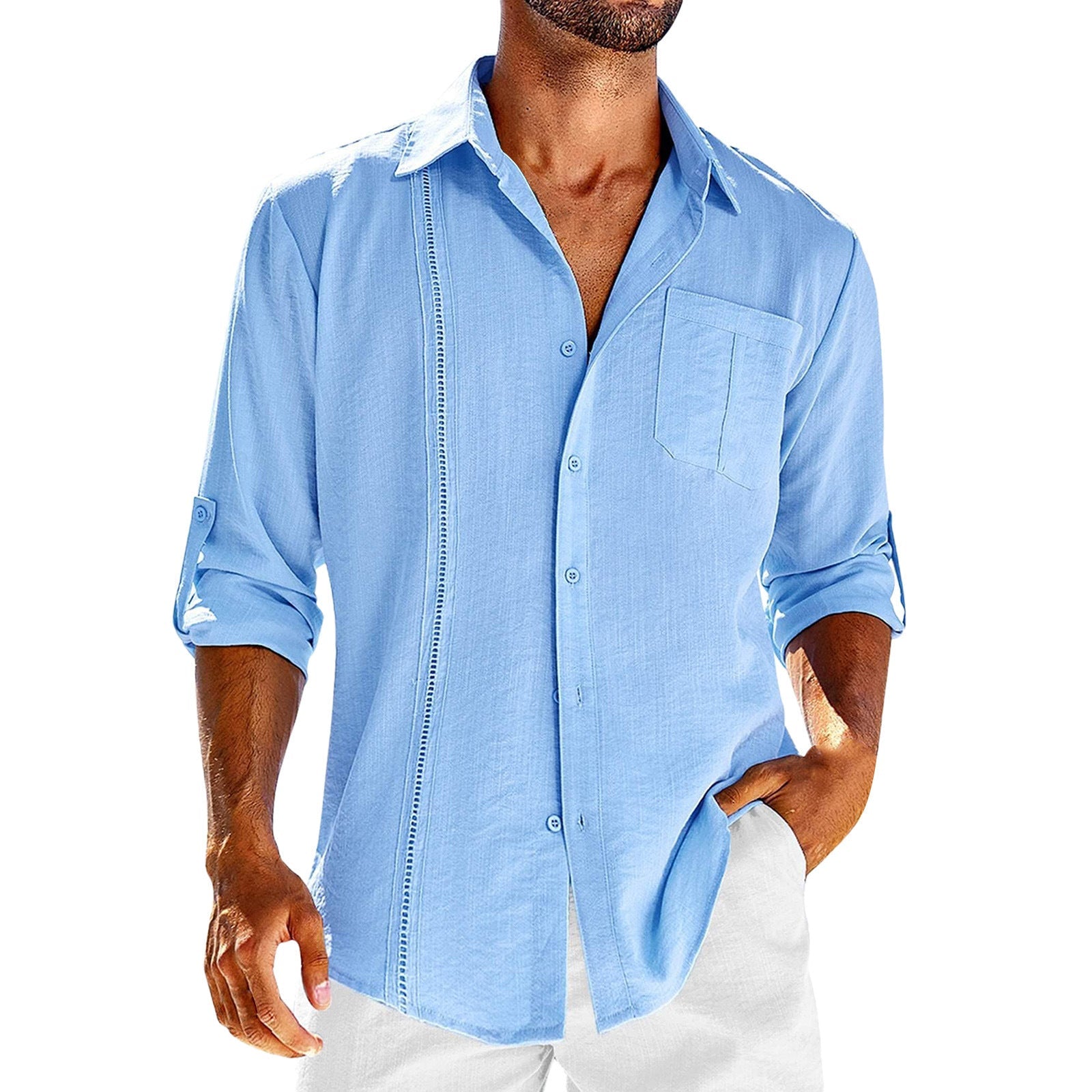 Casual Lace Polo Collar - MBM INTERNATIONAL HOLDING