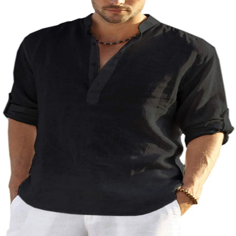 Loose Stand Collar Shirt - MBM INTERNATIONAL HOLDING