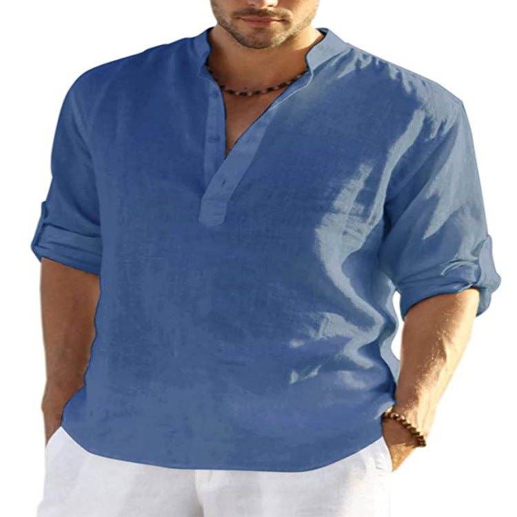 Loose Stand Collar Shirt - MBM INTERNATIONAL HOLDING