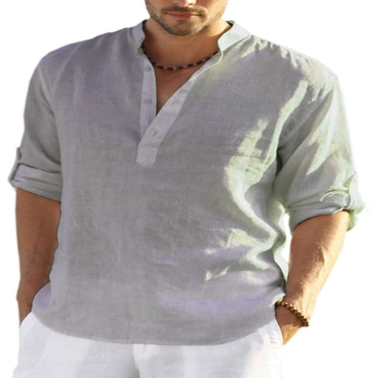 Loose Stand Collar Shirt - MBM INTERNATIONAL HOLDING