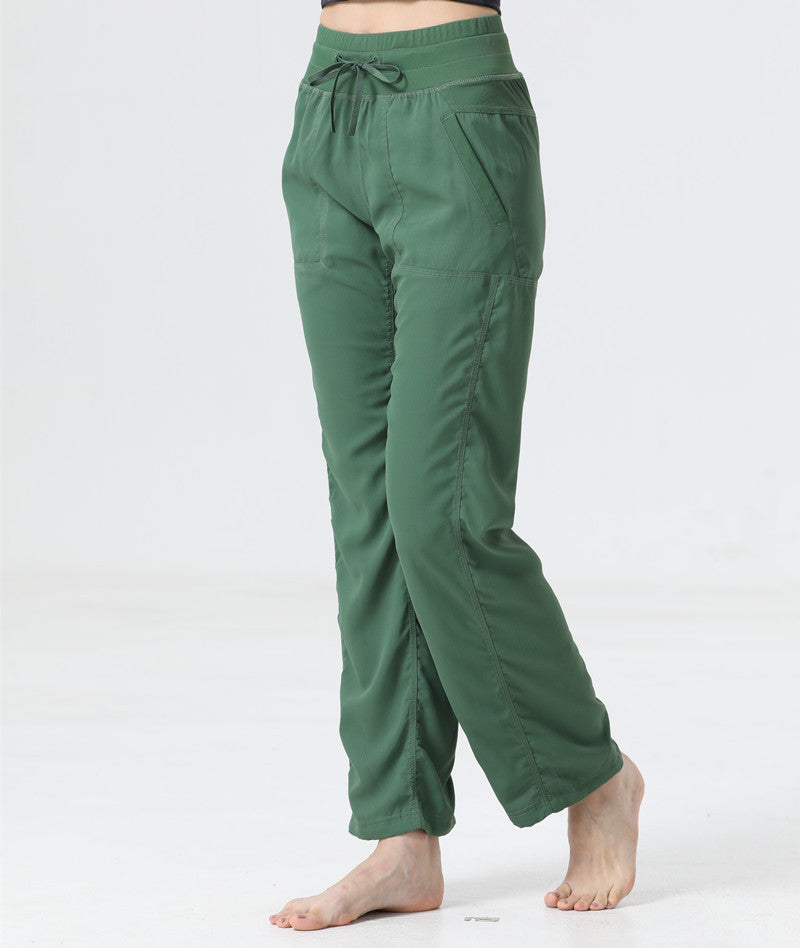 Women's Mid Waist Casual Slimming Workout Pants
